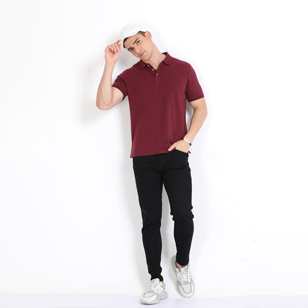 Caslay Polo T-Shirt (Maroon)-7
