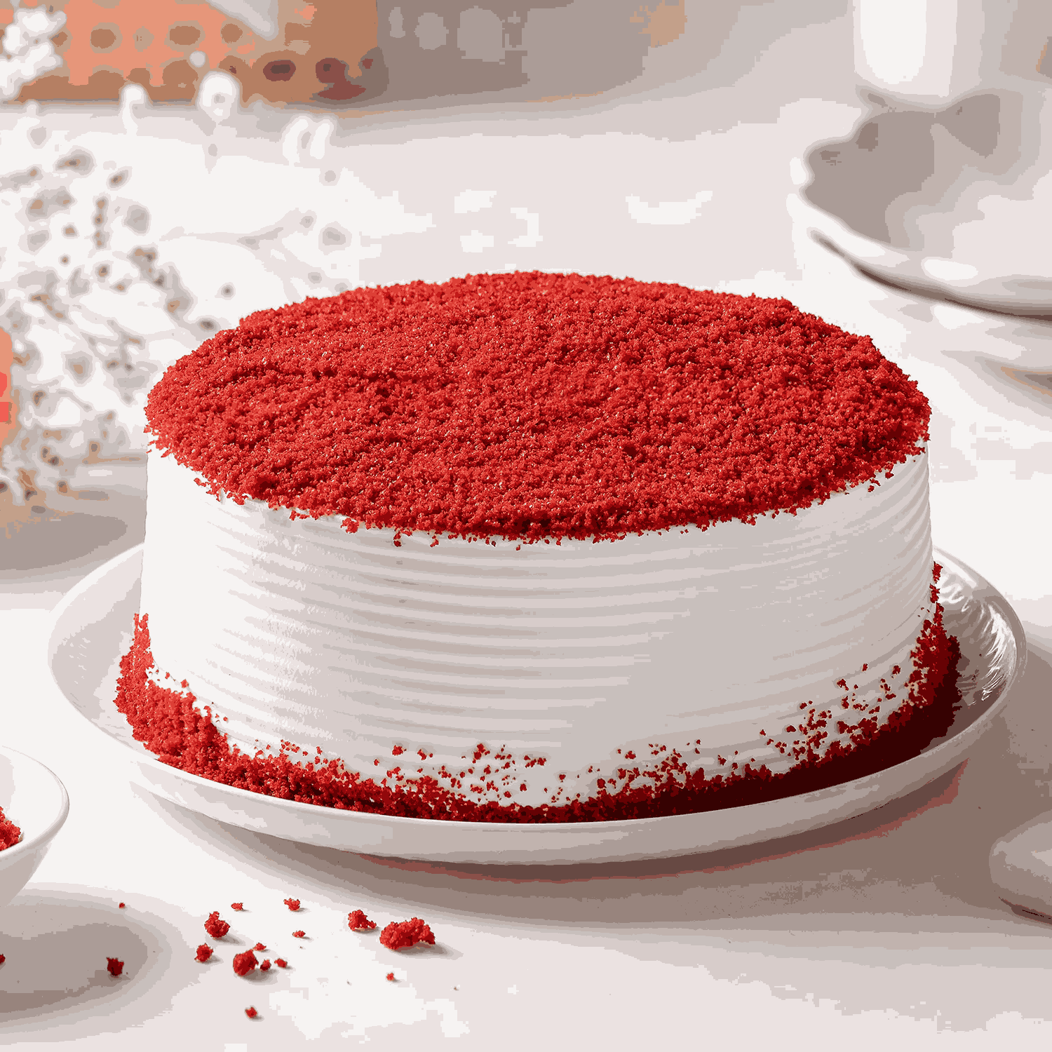 Soft Red Velvet Cake Half kg Eggless-2