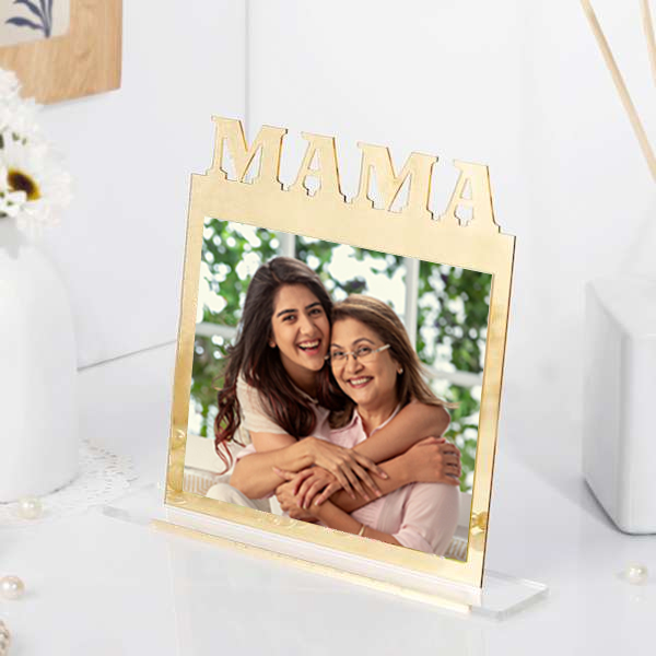 Personalized Golden Photo Frame for Mother’s Day-2
