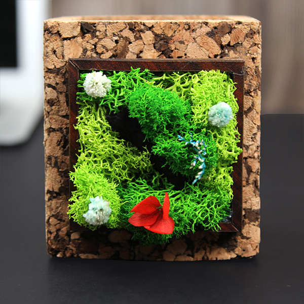 Forest Tile – Cork Pen Holder-5