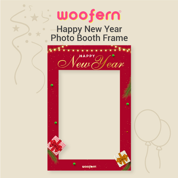 Happy New Year Photo Booth Frame