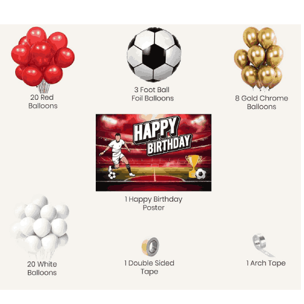 Football Theme Birthday Decorations kit-0