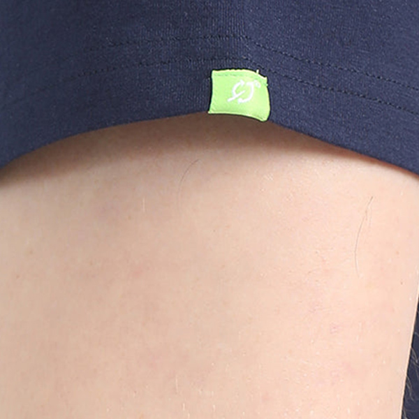 Caslay Organic Crew Neck T-Shirt (Navy Blue)-5