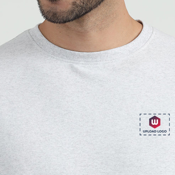 Caslay Sweat Tee (White Melange)-3