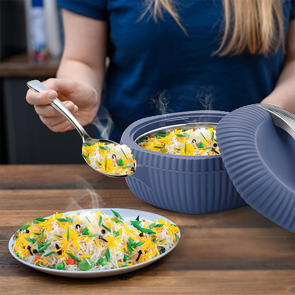 MILTON Oyster Jr. Gift Set PU Insulated Casserole - Set of 3 (500 ml, 1000 ml, 1500 ml) - Royal Blue-1