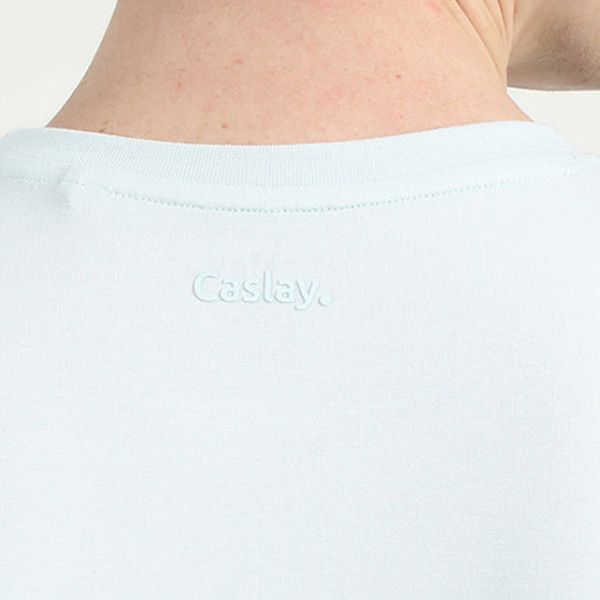 Caslay Organic Crew Neck T-Shirt (Ice Water )-4