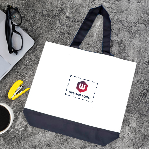 Ecofriendly Dual Tone Tote Bag - Customized With Logo-0