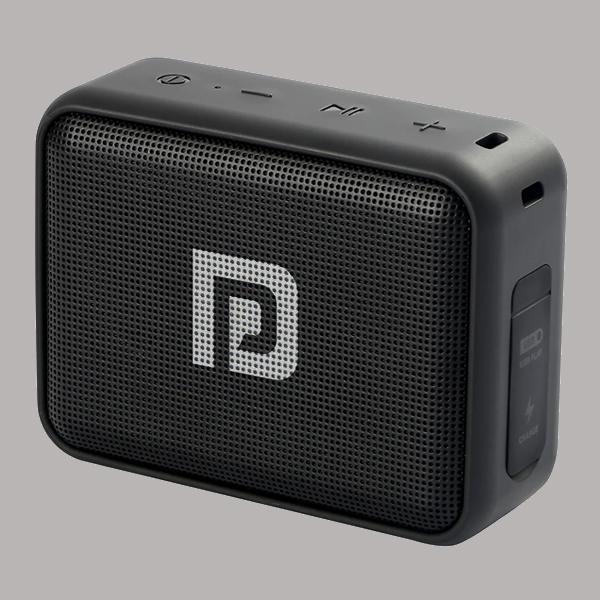 Portronics Dynamo 8W Speaker | In Built Mic | FM Radio (Black)