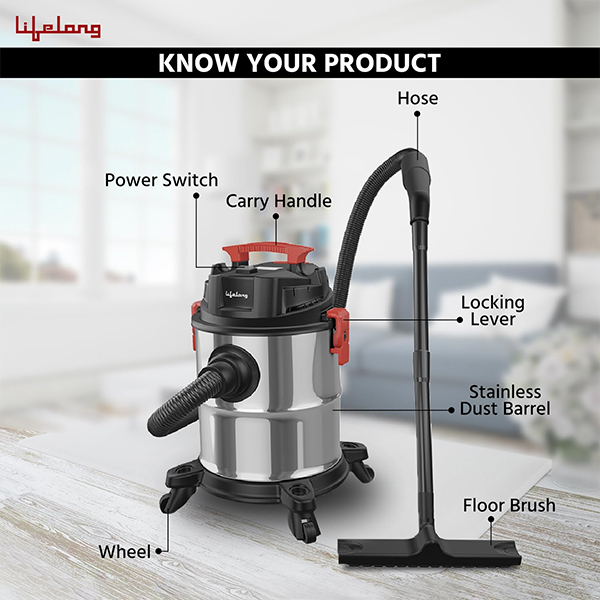 Lifelong LLVC20 Aspire ZX Wet & Dry Vacuum Cleaner, 1200 Watts-2