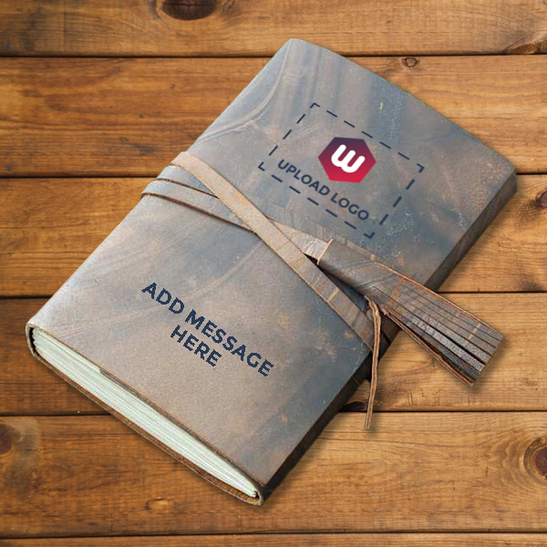Journal with Belt Closure - Customized with Logo and Message