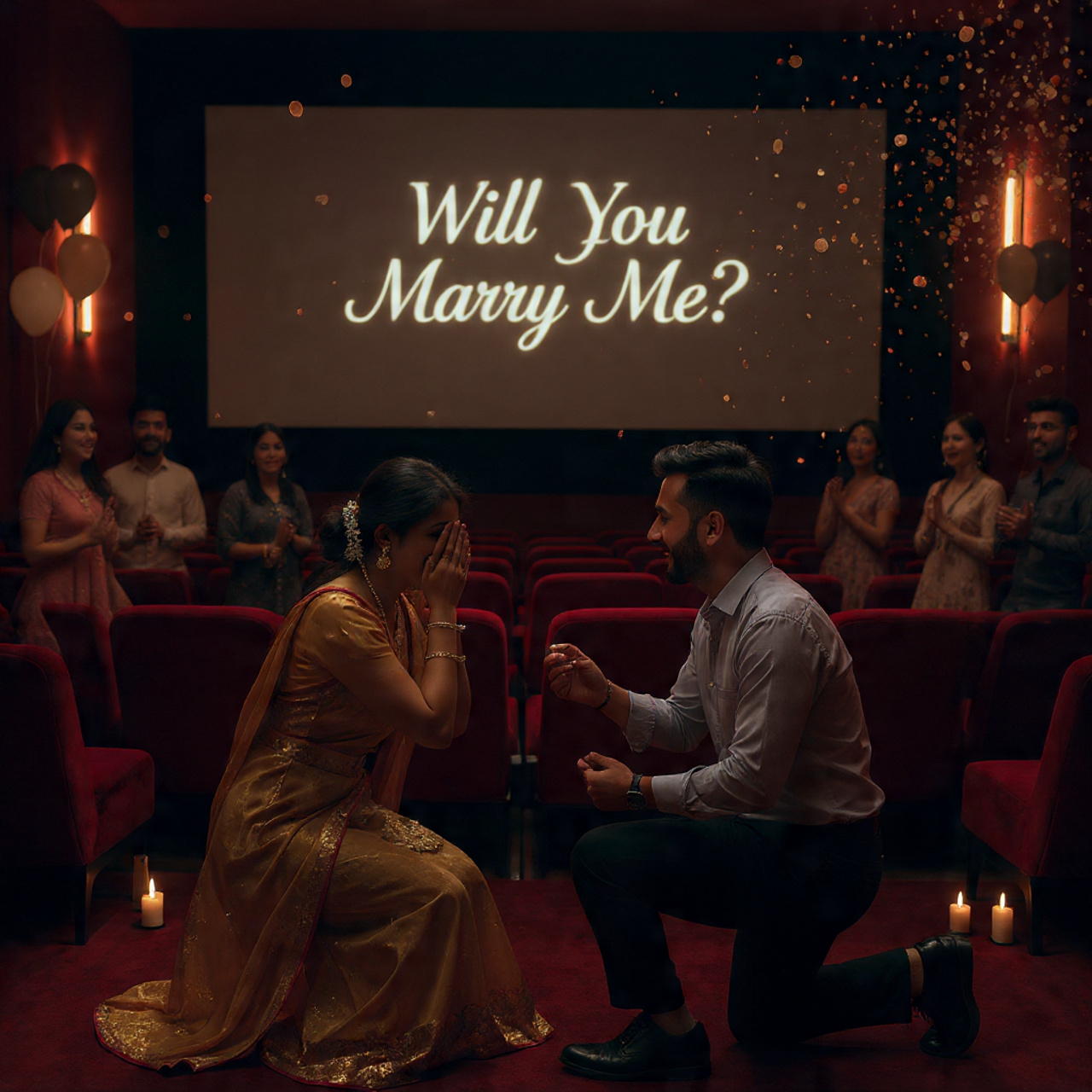 Big Screen Marriage Proposal At Cinema-5