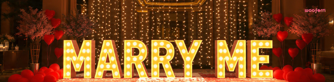 Marry Me Proposal Decoration at Your Place | Book Online