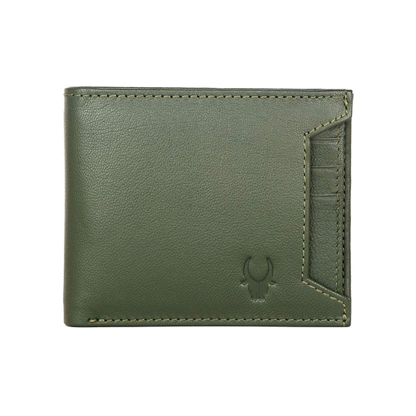 WILDHORN SANFORD Premium Leather Wallet, Keychain & Pen Gift Set for Men (Forest Green)-1