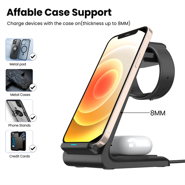 Portronics Freedom 33 3-in-1 15W Desktop Wireless Charging Pad-3