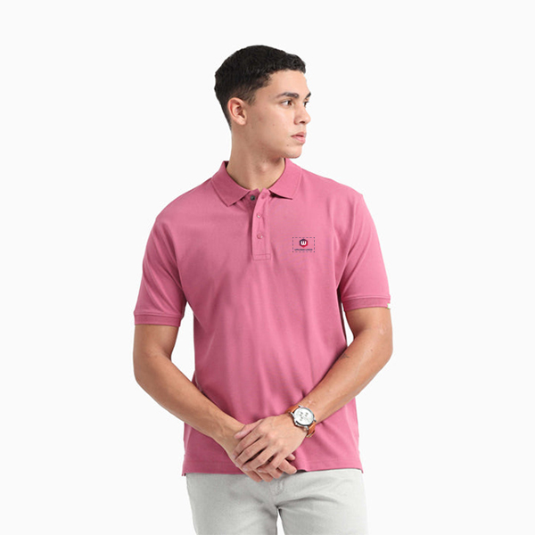 Caslay Organic Polo T-Shirt (Red Violet)