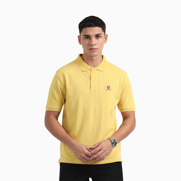 Caslay Organic Polo T-Shirt (Mustard)