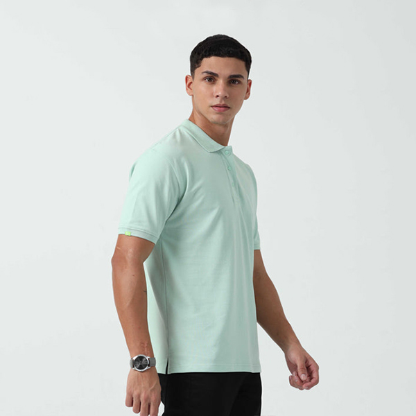 Caslay Organic Polo T-Shirt (Jade Green)-2