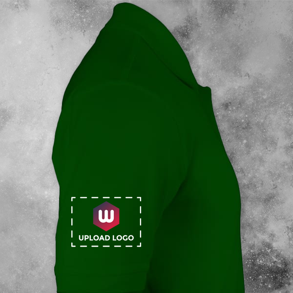 Embroidered Classic Polo T-shirt for Men Forest Green – Custom Logo Left Chest & Right Arm-1