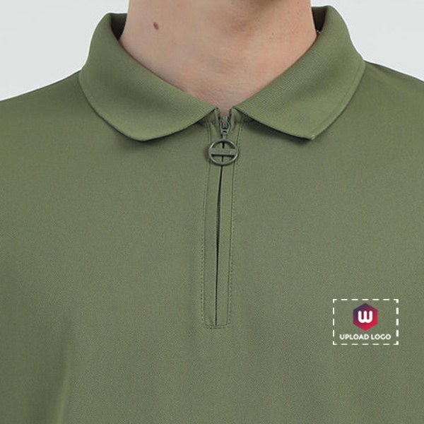 Caslay Quick Dry Polo T-Shirt (Olive Green)-1