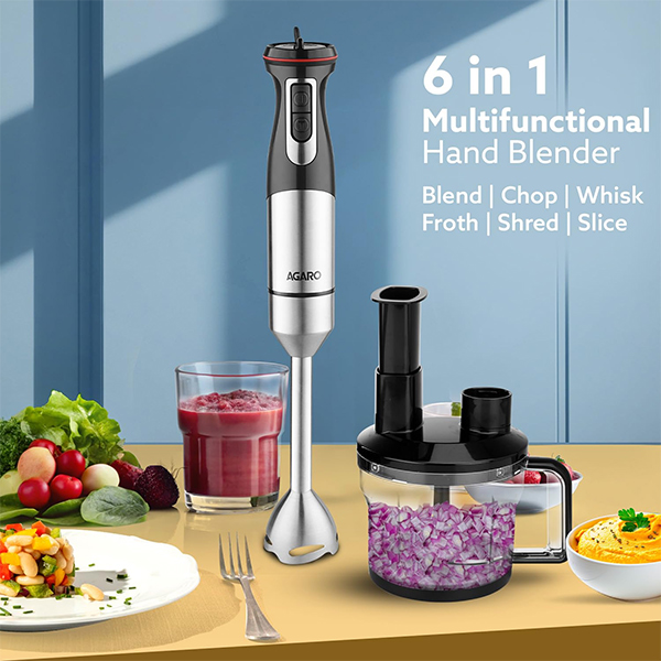 AGARO Grand Plus 6 in 1 Hand Blender 1000W-1