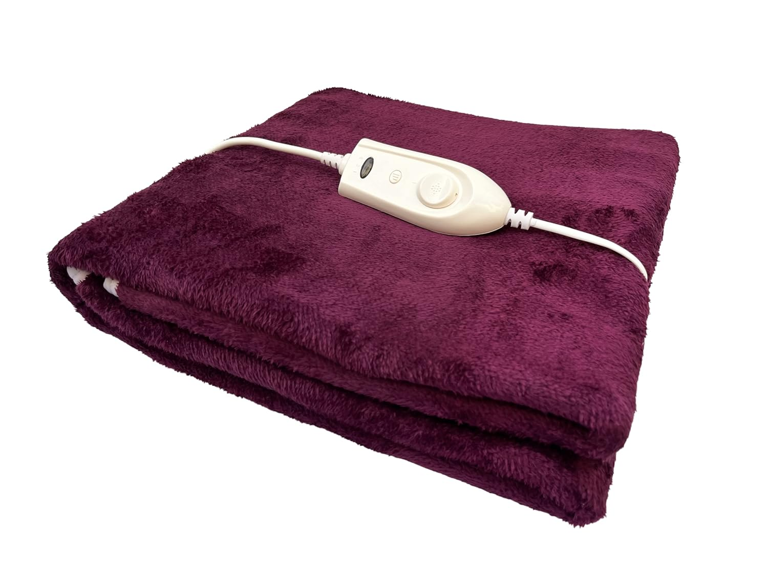 Expressions Super Soft Mink Electric Bed Warmer - Single Bed Size (150cms x 80cms) - Wine