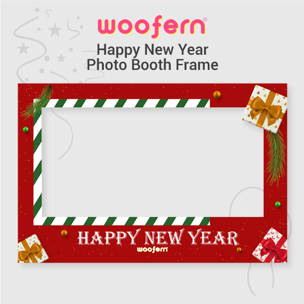 New Year Photo Booth Frame with Props