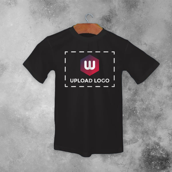 Skinta Fit Half Sleeve Round Neck T-Shirt for Men (Black) - Custom Logo-2