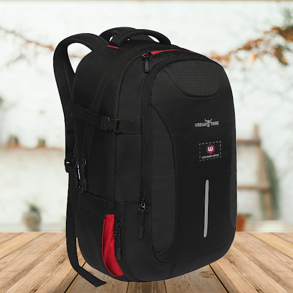 Urban Tribe Commuter Backpack - Black - Customized-2