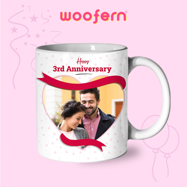 Happy 3rd Marriage Anniversary Mug