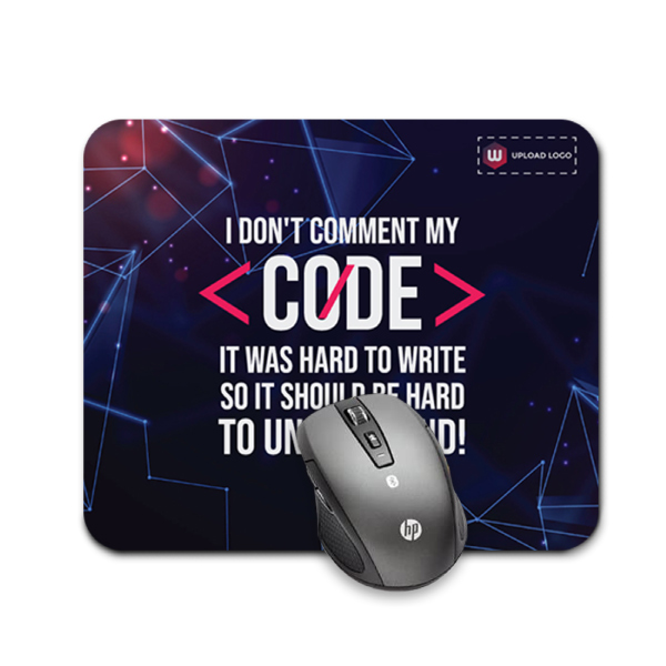 Coder Mouse Pad with Customized Logo-1