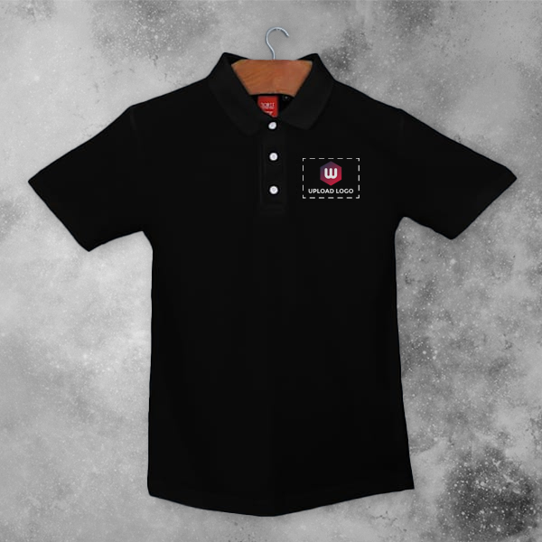 Scott Young Polo T-shirt for Men (Black) - Custom Logo Left Chest & Right Arm-3