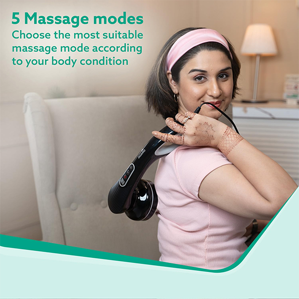 AGARO Relaxo Handheld Full Body Massager – 8 Heads, 6 Speeds-1