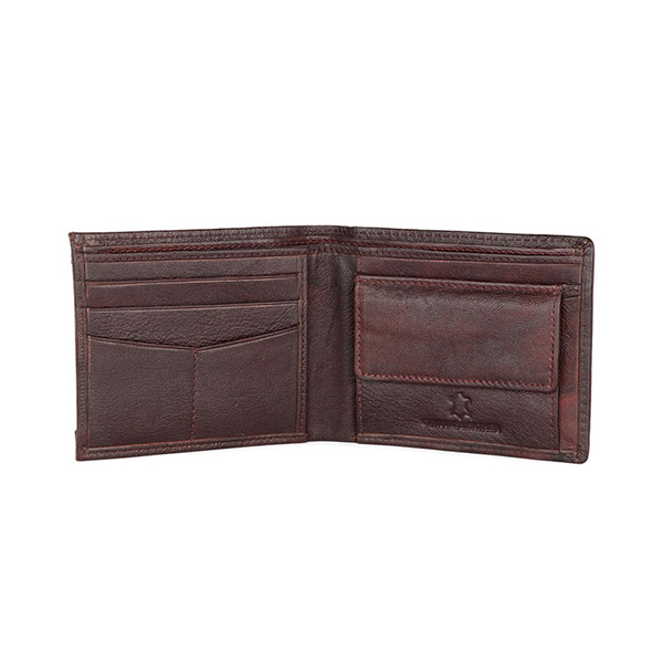 WILDHORN SANFORD Premium Leather Wallet, Keychain & Pen Gift Set for Men (Maroon)-2