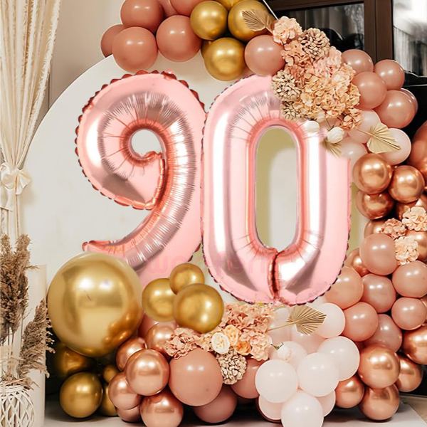 Rose Gold Foil Balloon  Number 9 - 16 inch-1