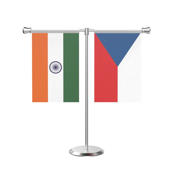 Custom T Shape Table Flag with Stand-2