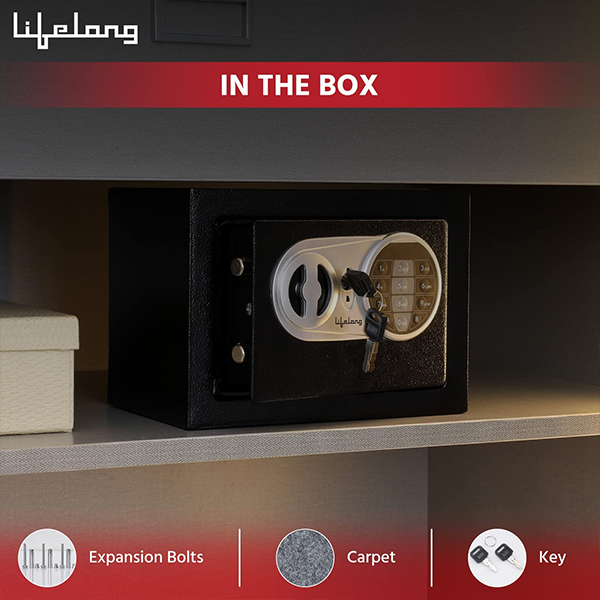 Lifelong LLHSL03 Home Safe Electronic Locker with LED Light (8.6Litres)-7