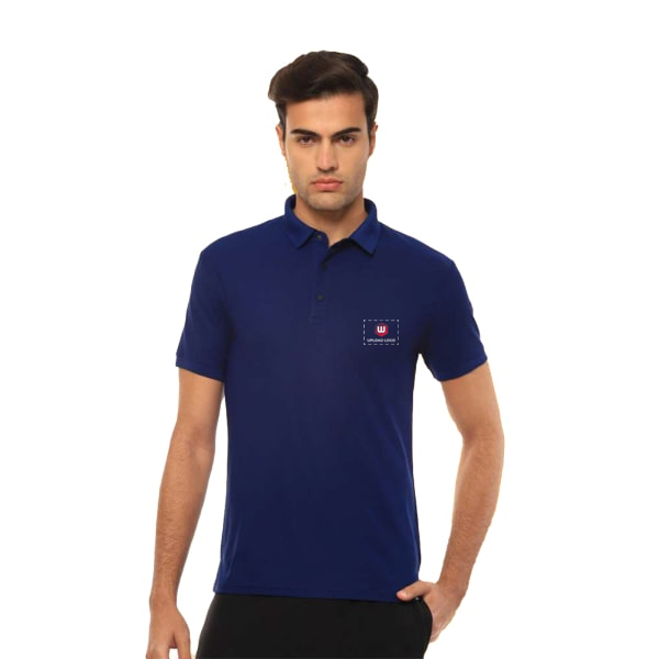 Hummel Classic Comfort Polo T-shirt (Blue) - Custom Logo-0