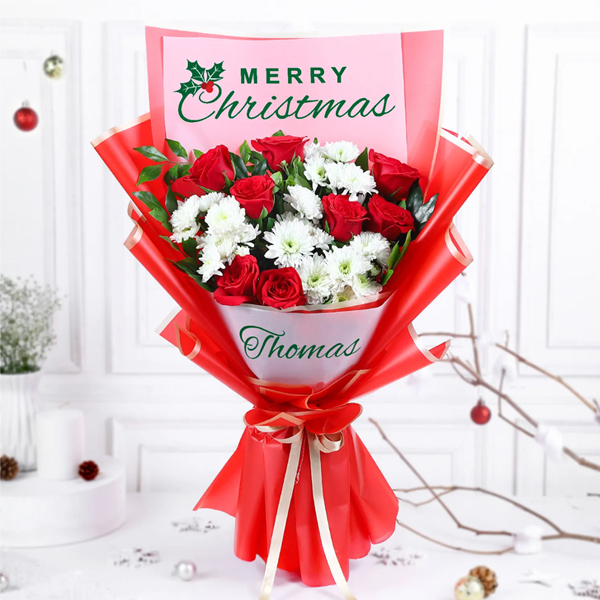 Merry Christmas Blossom Surprise Bouquet
