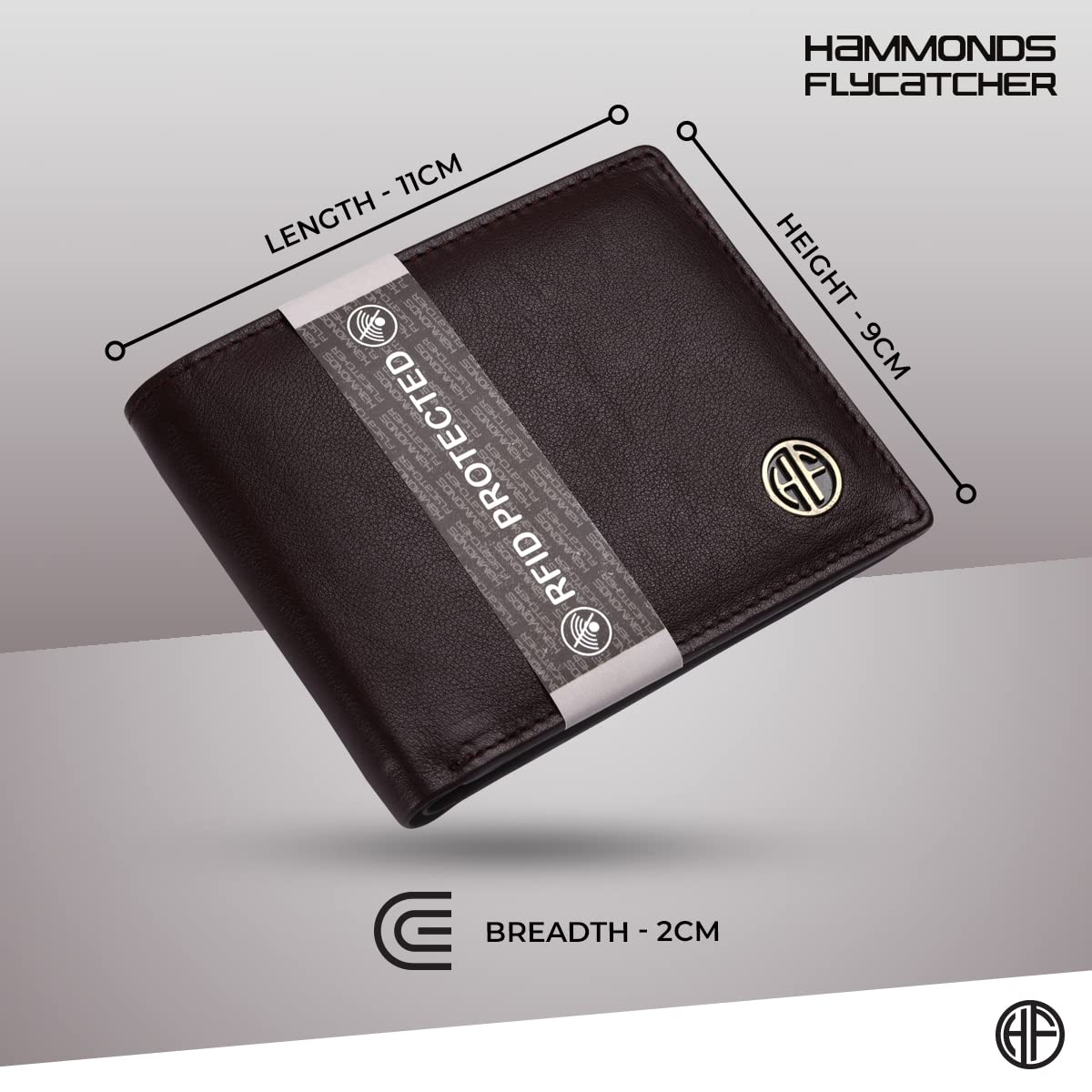 HF Men's Executive Leather Gift Set – Wallet, Keychain & Pen | Premium Corporate Gift (Brynn Brown)-4