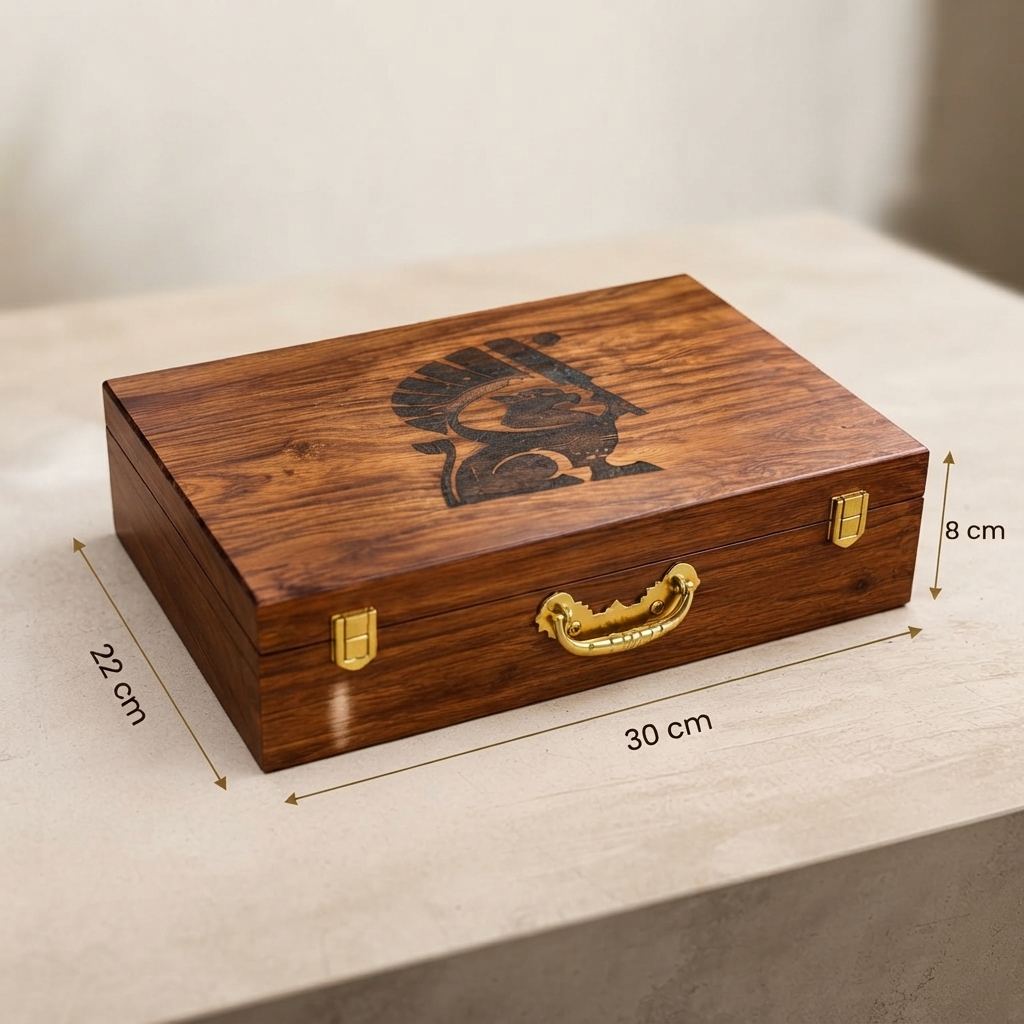 Custom Cricket Wooden Ball Box with Protective Foam-5