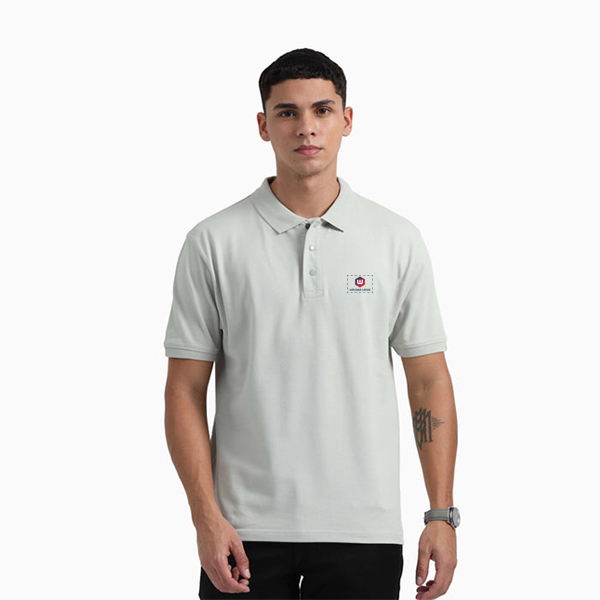 Caslay Organic Polo T-Shirt (Stom Grey)