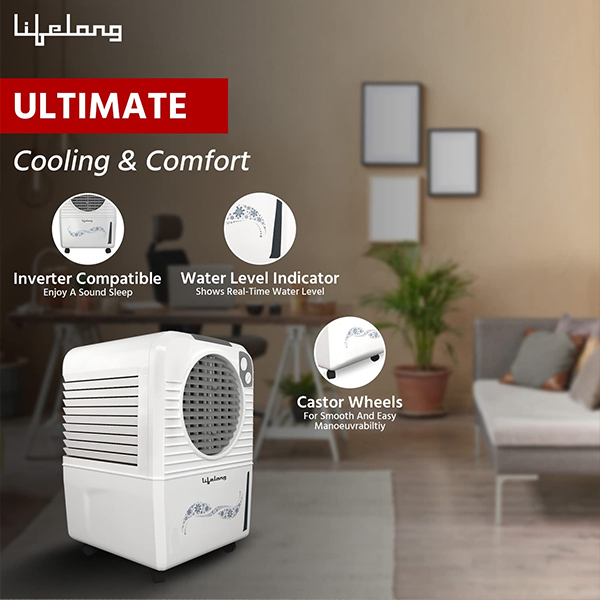 Lifelong 40L Air Cooler | Ice Chamber | Powerful Air Throw-2