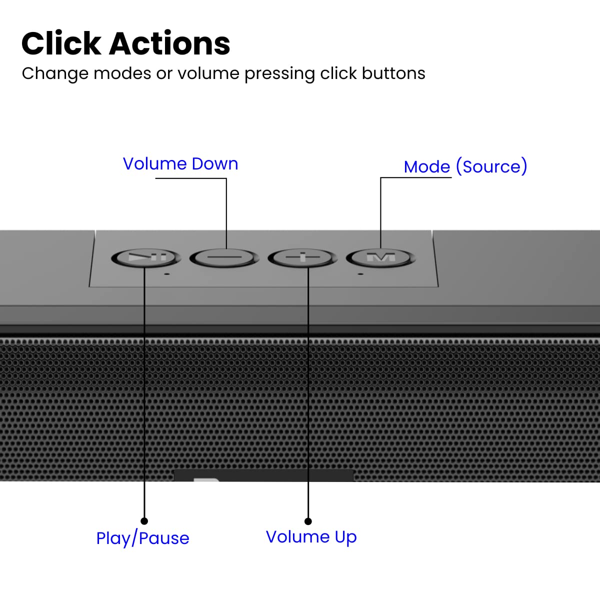 Portronics Radian 16W Bluetooth Stereo Soundbar-5