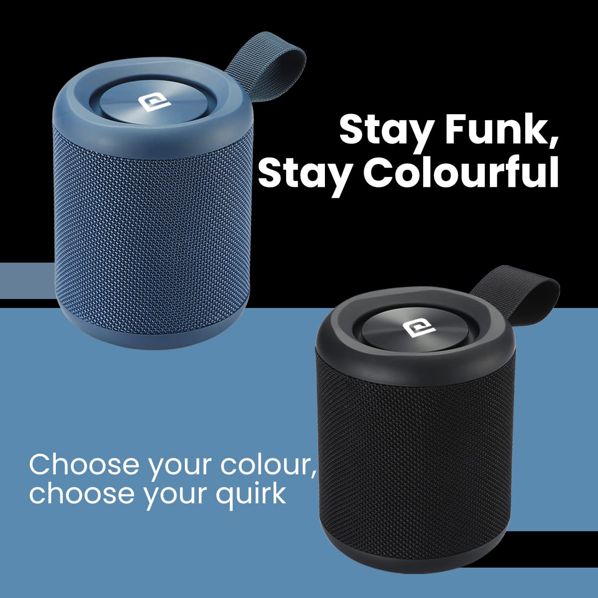 Portronics SoundDrum P 20W Portable Bluetooth Speaker (Black)-3