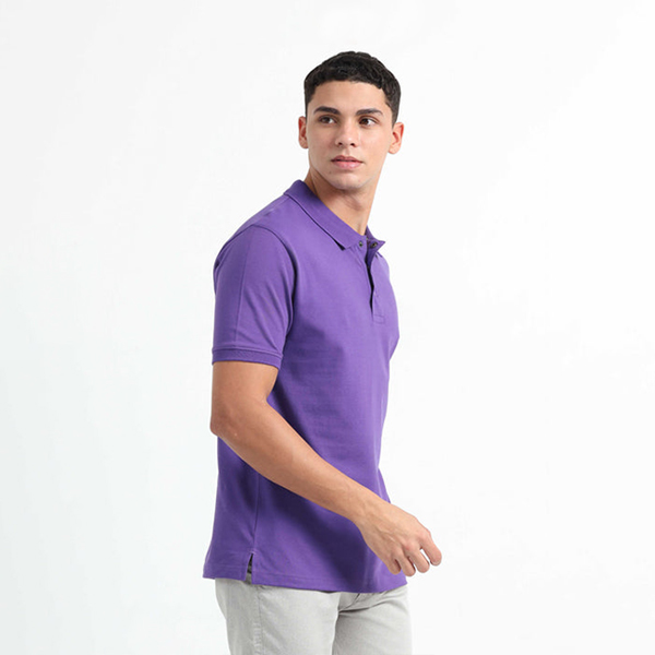 Caslay Organic Polo T-Shirt (Prism Violet)-1