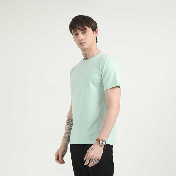 Caslay Organic Crew Neck T-Shirt (Jade Green)-1