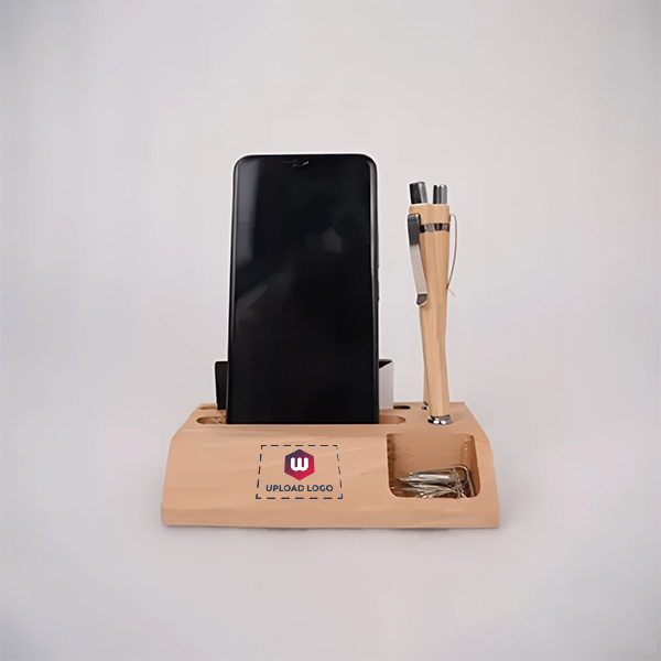 Customized - Wooden Pen & Mobile Holder-0