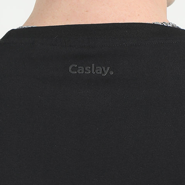 Caslay Organic Crew Neck T-Shirt (Black)-3