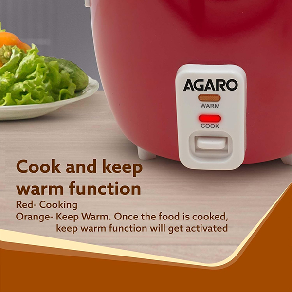 AGARO Elegant Electric Rice Cooker - 1L, 700 gm-3