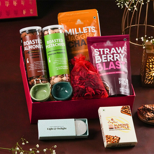 Diwali Bliss Gift Box – Festive Elegance with Healthy Delights-0